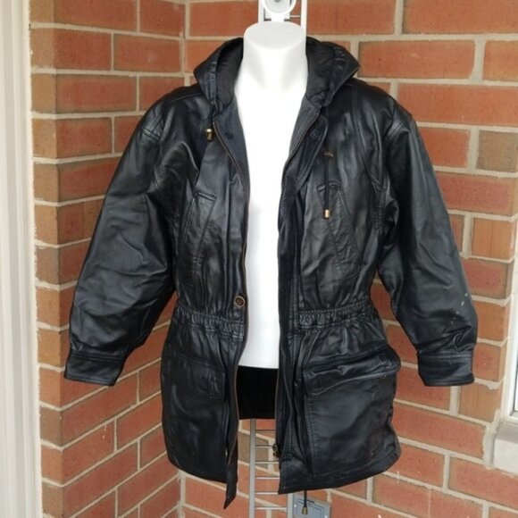 G III 100% Leather unisex jacket (S) EUC - Picture 1 of 5